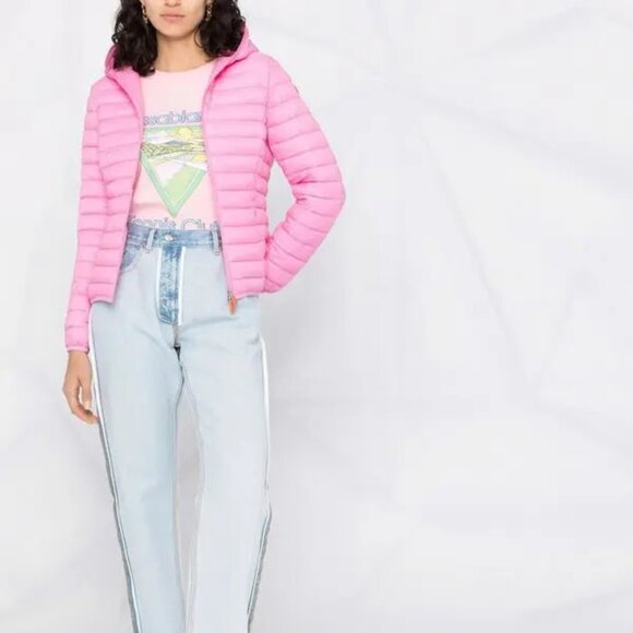 Save The Duck | Daisy Padded Jacket In Aurora Pink - Picture 13 of 16